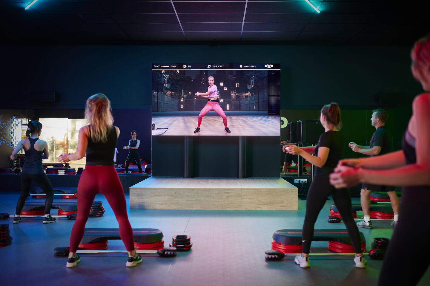 Cours De Sport Et Cours De Fitness En Ligne Sur écran D'ordinateur